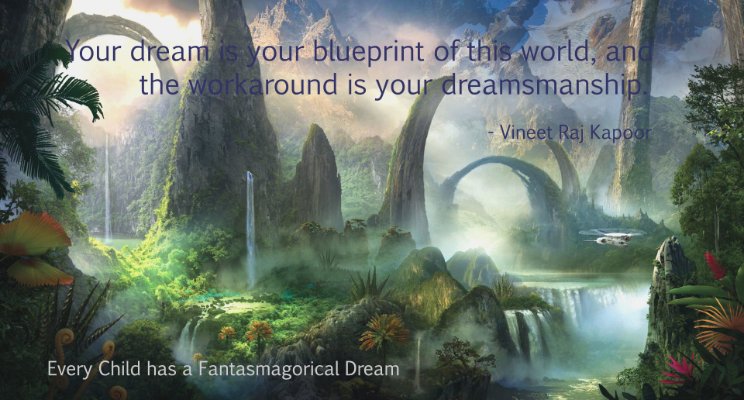 Your Dream is your Blueprint of this World. And your Workaround is your Dreamsmanship - Vineet Raj Kapoor