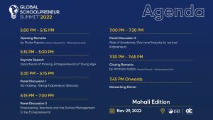 Calendar of Discussions (Global Schoolpreneur Summit 2022)