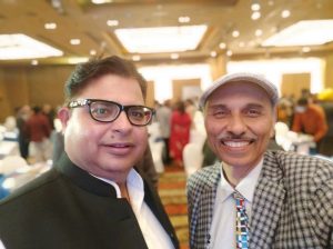 with Abhishek Mishra (Ex Cabinet Minister UP) and his great ideas and enthusiasm at Collegedunia Connect 2.0 at Ned Delhi on 16 Dec 2022
