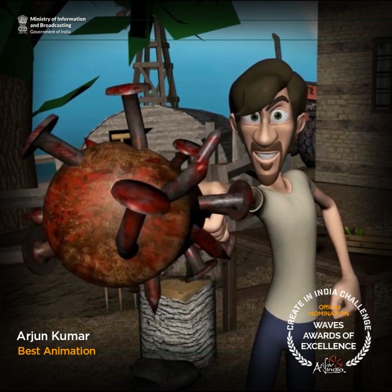 SXILL Arjun Kumar Best Animation Nomination at WAVES 2025 Awards